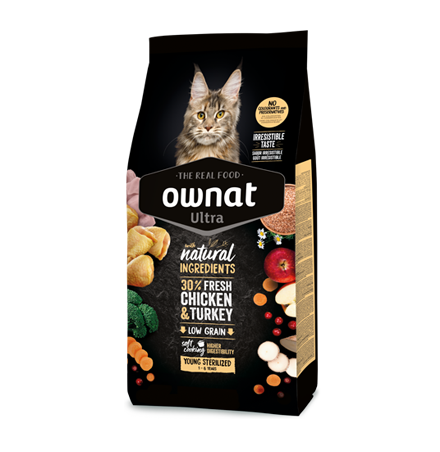 OWNAT ULTRA FOOD FOR YOUNG ADULT STERILISED CATS