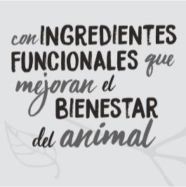 Con ingredientes funcionales que mejoran el bienestar del animal
